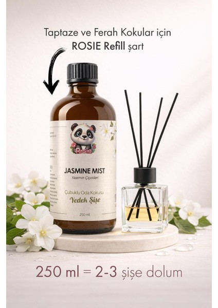 Jasmine Mist Çubuklu Oda Kokusu Yedek Şişe 250 ml – Reed Diffuser Refill indirimleri
