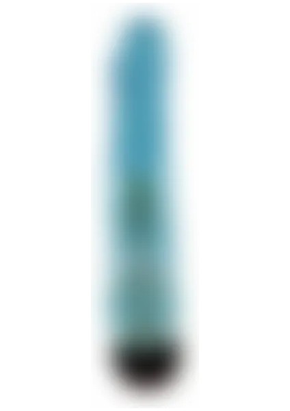 Crazy Bull 18 cm Titreşimli Mavi Jel Anal Vibratör Dildo Penis