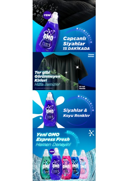 Express Fresh Capcanlı Siyahlar Sıvı Çamaşır Deterjanı 1480 ml