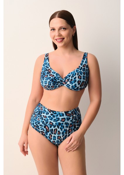 Samantha Yüksek Bel Pileli Bikini Alt fiyatları