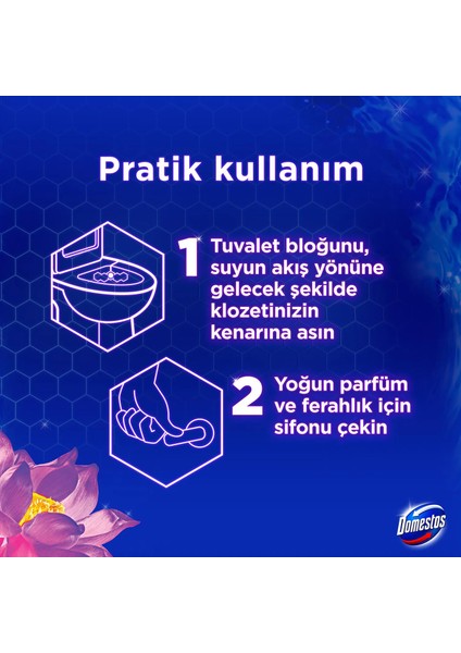WC Blok Yoğun Parfümlü Lotus Çiçeği 2x50g