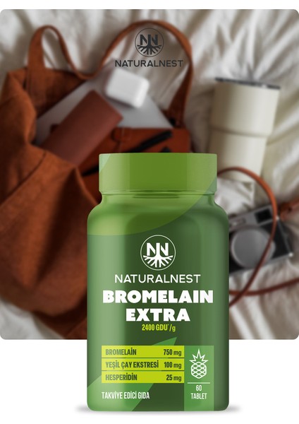 Bromelain Extra 2400 Gdu/g 60 Tablet fırsatları