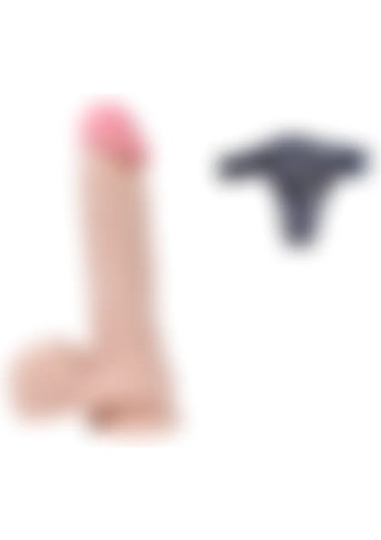 King Belden Bağlamalı Protez Penis Strapon 22Cm