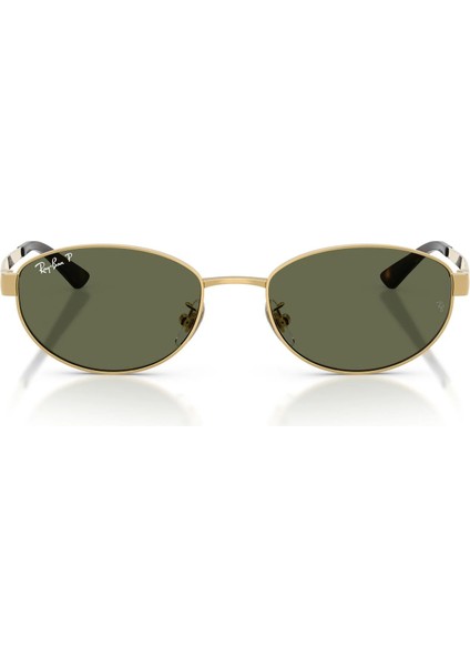 Rb 3774D 001/9A 55 Unisex Güneş Gözlüğü Altın Çerçeve Polarize Cam Özelliğiyle