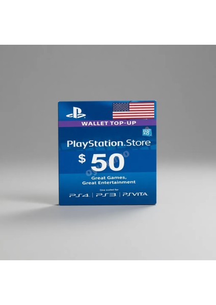 Playstation PSN Card 50 DOLAR(US) United States fiyatları