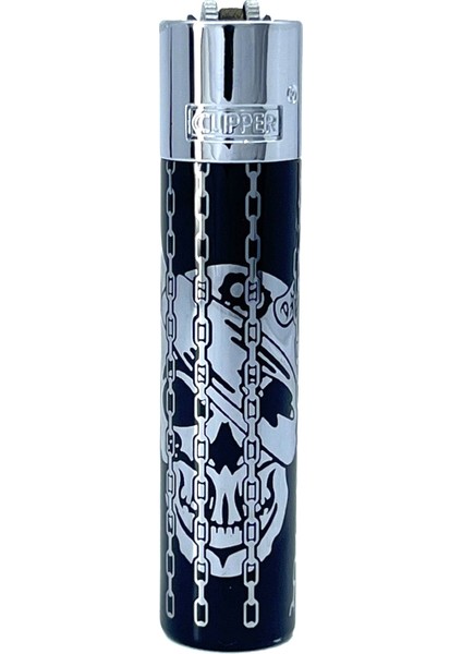Clipper Deadly Chains Serisi Metal Çakmak - Silver fırsatları