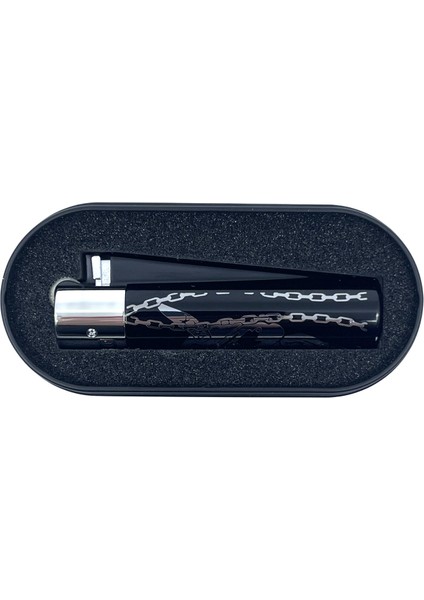 Clipper Deadly Chains Serisi Metal Çakmak - Silver