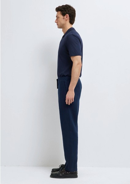 Lacivert Keten Pantolon 0010577-80872 fırsatları