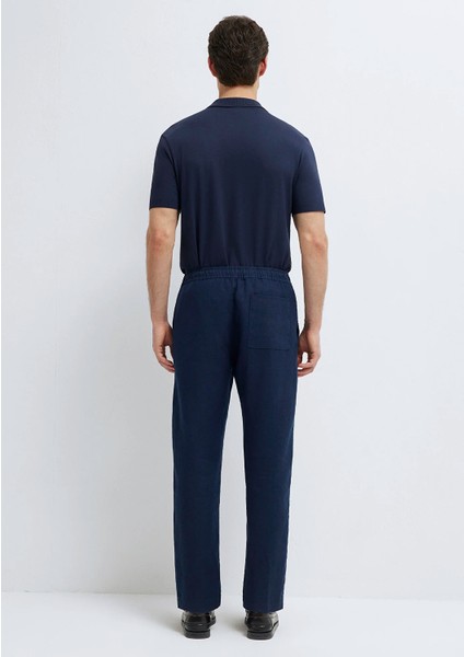Lacivert Keten Pantolon 0010577-80872 indirimleri