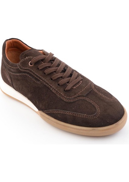 Kahve Hakiki Deri Erkek Sneaker E01396030102 fiyatları
