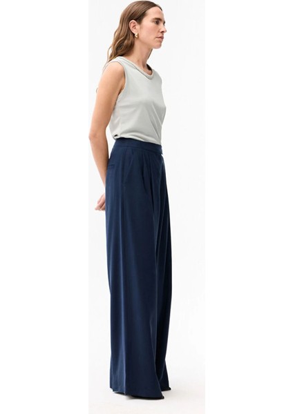 Geniş Paça Modal Pantolon Lacivert 15346250000 indirimleri