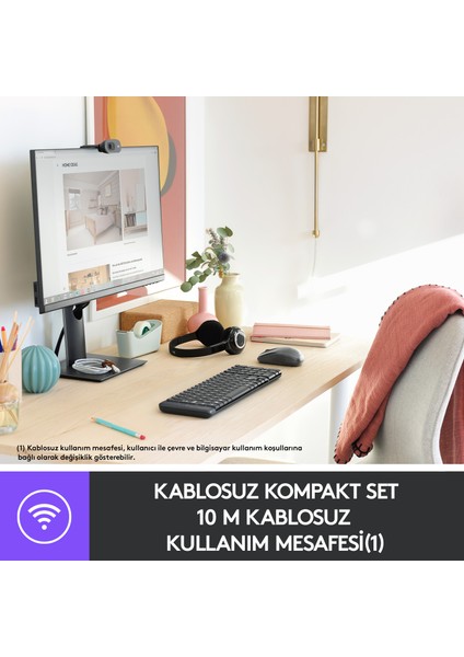 MK220 Q Tr Siyah Kablosuz Klavye Mouse Set fiyatları