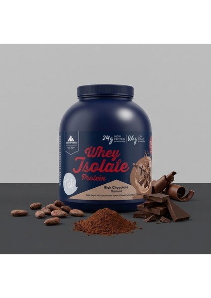 Isolate Protein Tozu 2000 gr Çikolata Aromalı Izole Protein fırsatları