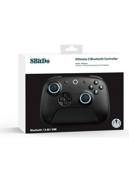 Pro Controller Ultimate 2 Bluetooth Switch 2 ve Windows Uyumlu , Şarj Dock Tmr Joystick indirimleri