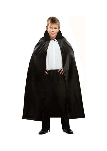 Siyah Renk Yakalı Halloween Pelerini 90 cm modelleri