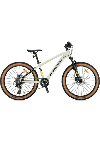 Kron XC100 24 Jant 13K 8 Vites H.disk Dağ Bisikleti Bej Neon Sarı