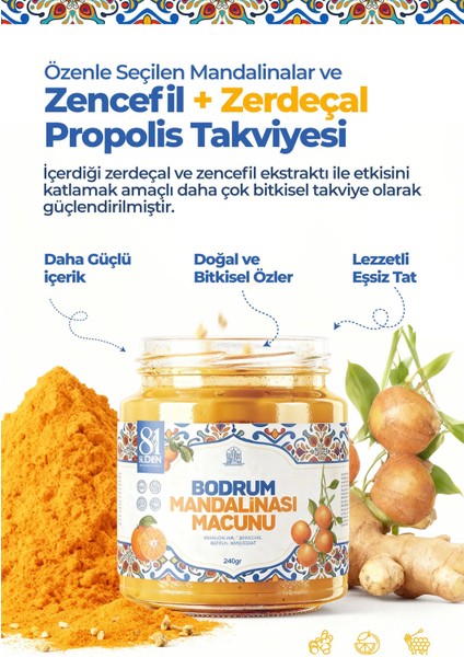 Bodrum Mandalina Macunu 240 Gr