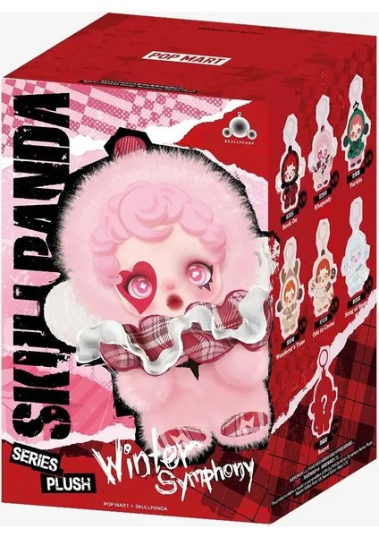 pop mart skullpanda winter symphony series plush anahtarlık