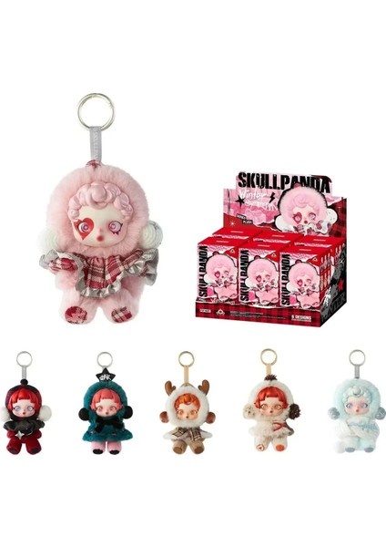 pop mart skullpanda winter symphony series plush anahtarlık