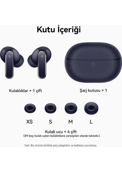 Freebuds Pro 5 Mavi TWS Kulak İçi Bluetooth Kulaklık, Çift Sürücülü Yapay Zeka Gürültü Engelleme modelleri