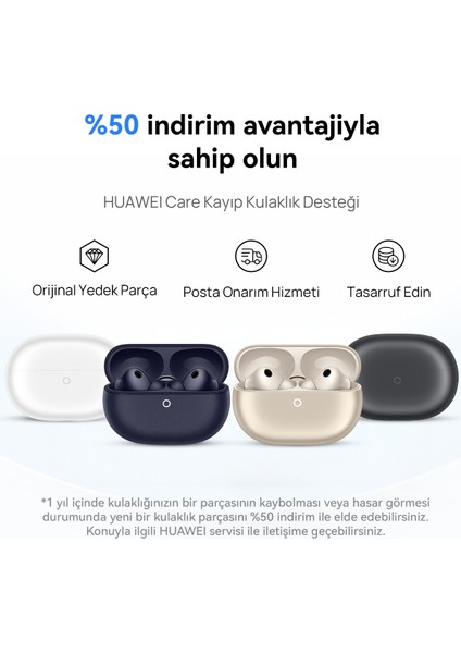 Freebuds Pro 5 Mavi TWS Kulak İçi Bluetooth Kulaklık, Çift Sürücülü Yapay Zeka Gürültü Engelleme fiyatları