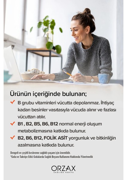 Ocean B Complex 60 Kapsül Aromasız Takviye Edici Gıda