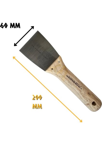 Ahşap Saplı Çelik Macun Spatula 6 Cm. fiyatları