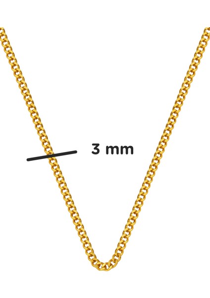 22 Ayar Gurmet Altın Zincir Kolye 50 cm.