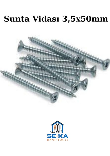 Sunta Vidası 3,5X50MM - 50LI Paket modelleri