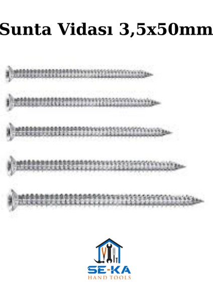 Sunta Vidası 3,5X50MM - 50LI Paket fırsatları