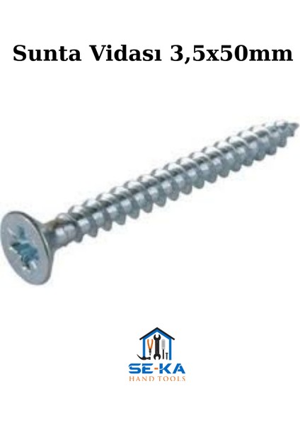 Sunta Vidası 3,5X50MM - 50LI Paket indirimleri