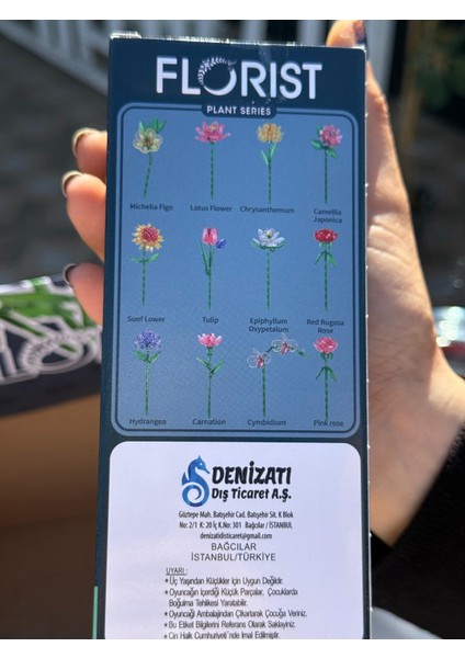 Plant Series Çiçek Yapı Seti Serisi 7X16 cm Kutuda fiyatları