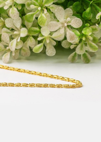 14 Ayar Altın 3 mm. Kral Zincir 65 cm