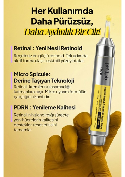 pHLab Micro Spicule Retinal PDRN Shot modelleri