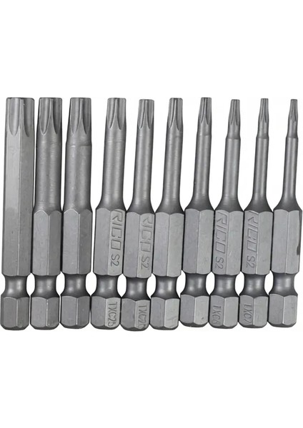 10 Parça Torx Bits Uç Seti 50mm Araç Gereçler İçin Dayanıklı Materyal fiyatları