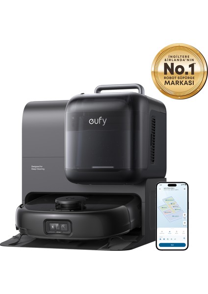 Eufy Omni E28 20.000 Pa, Halı ve Koltuk Yıkamalı Robot Süpürge