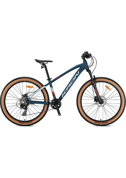 Kron 24J Kron Xc 100 Hd Dağ Bisikleti - Mat Koyu Lacivert Gri Kırmızı - 33 Kadro