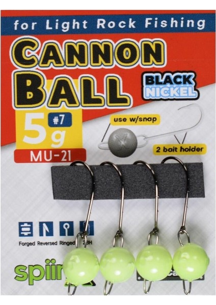 Spıınx Cannon Ball Jıghead Glow 9g #4 3p modelleri