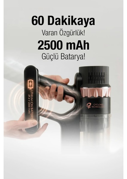 Quantum P 2050 Dikey Şarjlı Süpürge modelleri