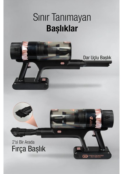 Quantum P 2050 Dikey Şarjlı Süpürge