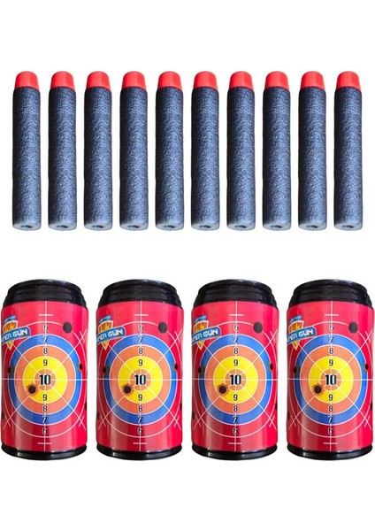 Sniper 5 2'li Dart Atıcı 3 Hedefli ve 10'lu Köpük Mermi Seti Profesyonel Dart Atış Oyun Seti fırsatları
