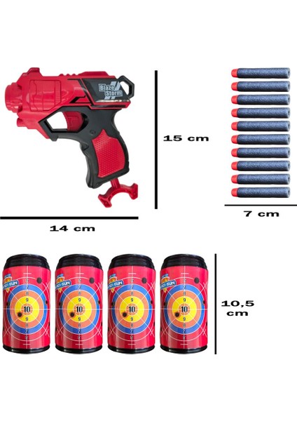 Sniper 5 2'li Dart Atıcı 3 Hedefli ve 10'lu Köpük Mermi Seti Profesyonel Dart Atış Oyun Seti fiyatları