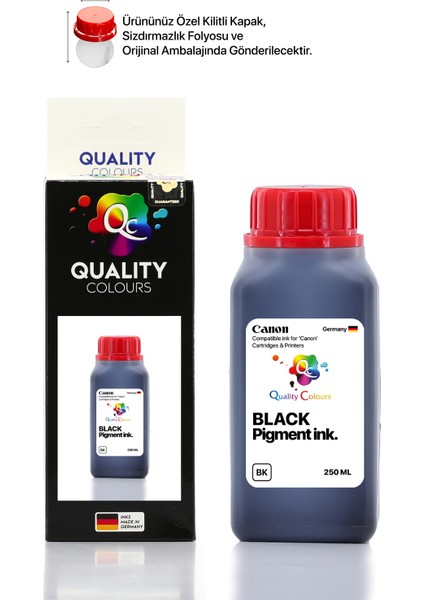 Canon Maxify GX1040 Uyumlu - 250ML Bk Black Siyah modelleri