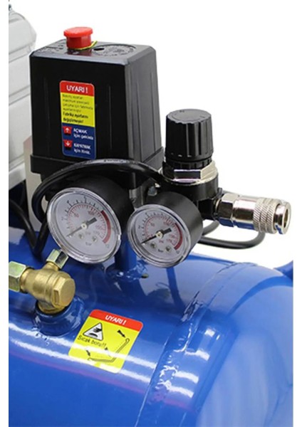 BM2050 Hava Kompresör 50 lt 8 bar 2 hp Güvenlik Valfi ile Titreşim Emici Özellikli fırsatları