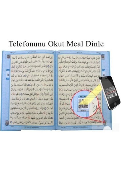 Kuranı Kerim Bilgisayar Hatlı Orta Boy Mavi