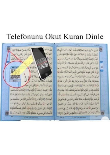 Kuranı Kerim Bilgisayar Hatlı Orta Boy Mavi