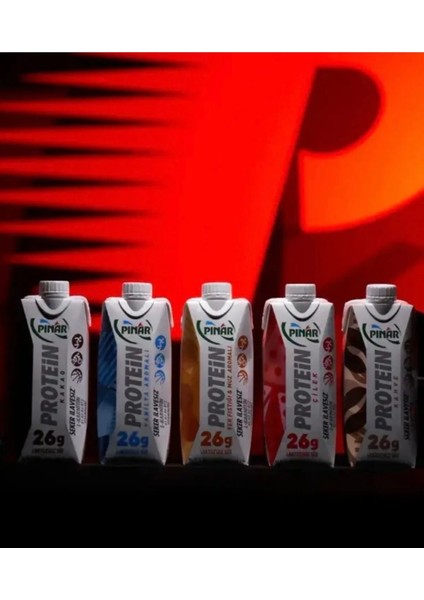 Kakaolu Protein Süt 500 ml x 12 Adet 26g Protein İçeren Laktozsuz Kakaolu İçecek