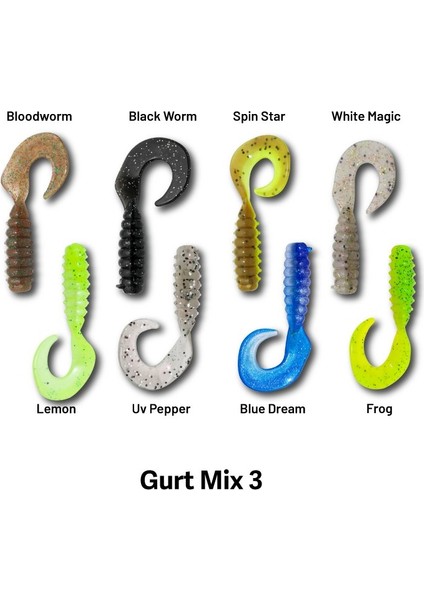 Hanfish Gurt 60 Mix Seri Silikon Yem indirimleri