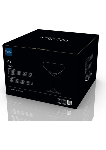 Juvel Şampanya Kupası Seti (4 Adet) 34 cl
