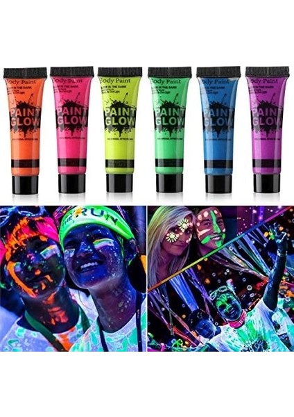 Glow Sboya Fosforlu Krem Boya 12 Adet modelleri